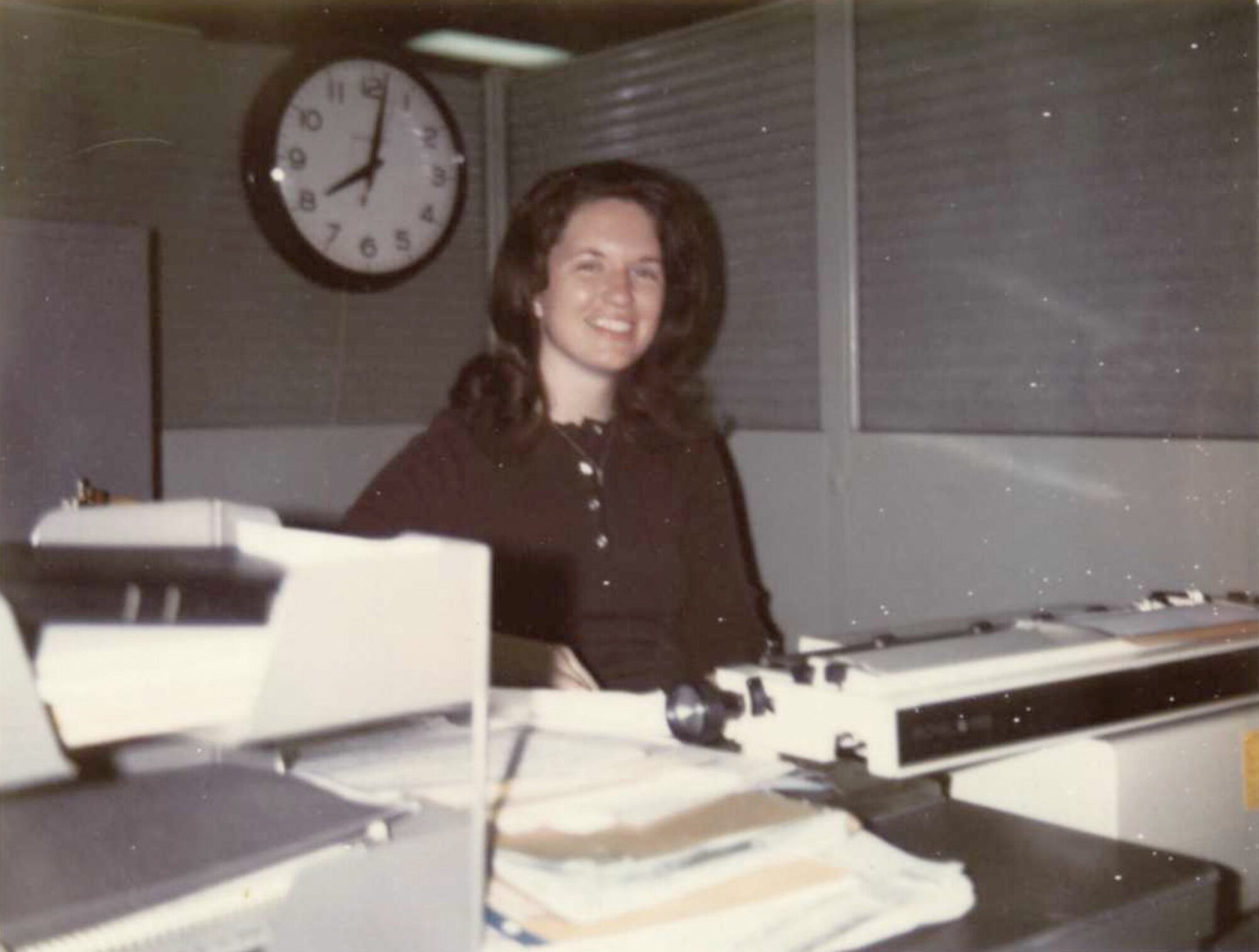 Fisher started her civil service career on her 19th birthday, January 26, 1966, as a GS-2 clerk typist at what was then called the Warner Robins Air Materiel Area. Her salary for her first year was $3,814. (Courtesy photo)
