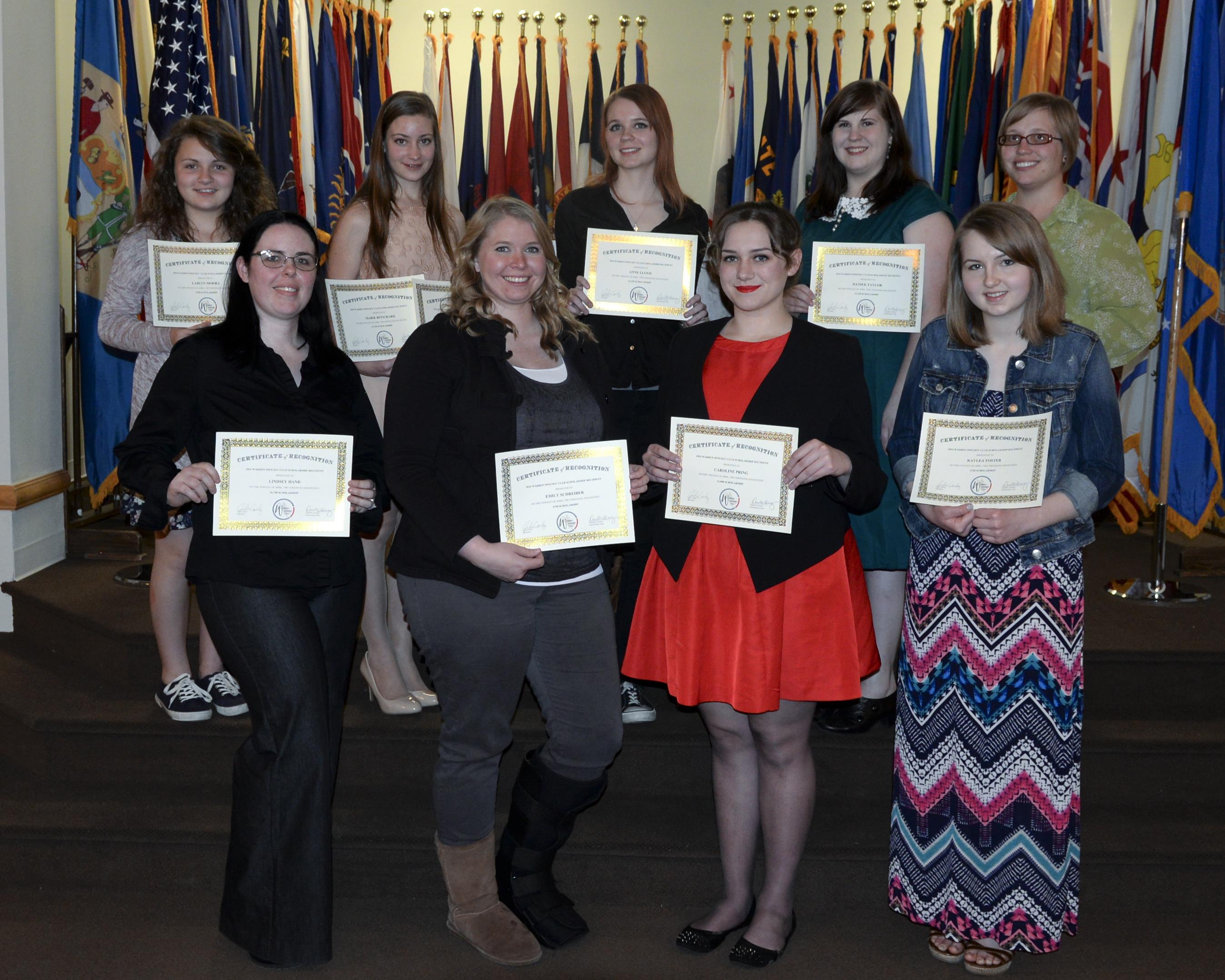 Warren Spouses Club Present Scholarships F E Warren Air Force Base News Promotion of science education (pose) scholarship scheme was introduced by the department of science and technology, haryana for the meritorious students in pure/basic.