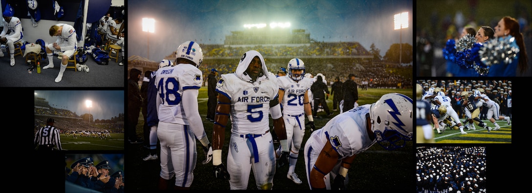 Picture Story: The Air Force Academy fell to sister service rivals, the Naval Academy, 33-11, Annapolis, Md., Oct. 3, 2015. Air Force turned the ball over 4 times in a tough game. Air Force picture story by Staff Sgt. Christopher Griffin