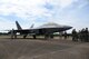 An F-22 Raptor sits on the SAC ramp April 20 at Columbus Air Force Base, Mississippi. Twelve F-22s from the 94th Fighter Squadron at Langley Air Force Base, Virginia, visited the 14th Flying Training Wing to generate interest in students to fly this airframe. (U.S. Air Force photo/Airman 1st Class John Day)