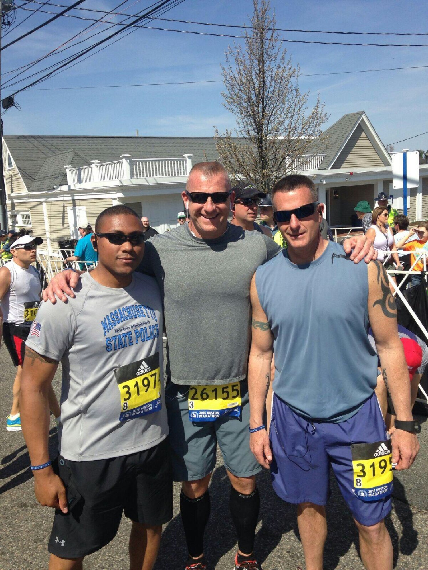 A seven-man team from Westover Air Reserve Base completed the 2016 Tough Ruck Marathon in Concord Mass Saturday April 16.
The team had a combined over 350 years of life, 150 years of military experience, and over 235 lbs of ruck on their backs,
