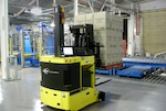 New technologies such as this automated forklift could soon be available to DLA employees.