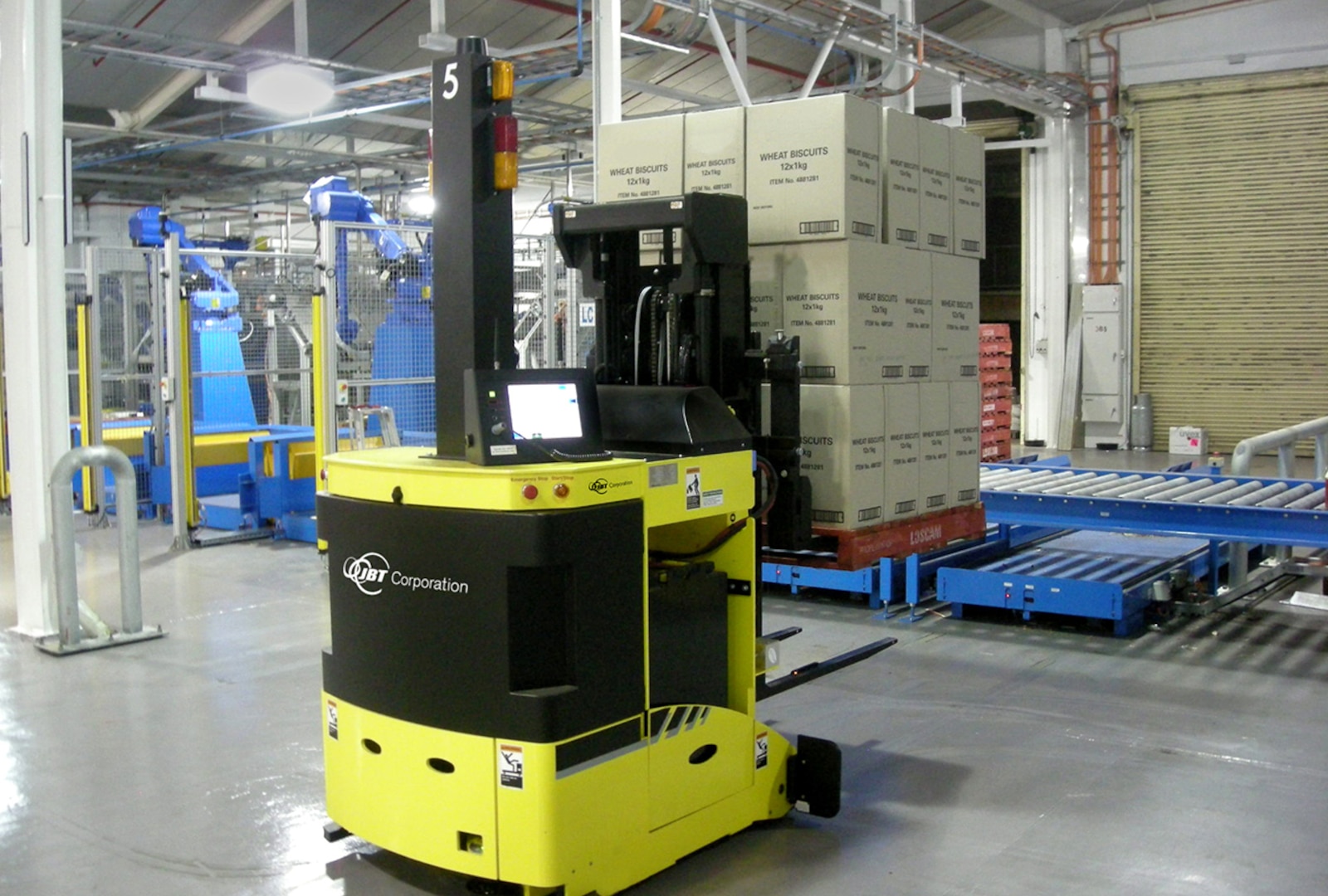 New technologies such as this automated forklift could soon be available to DLA employees.