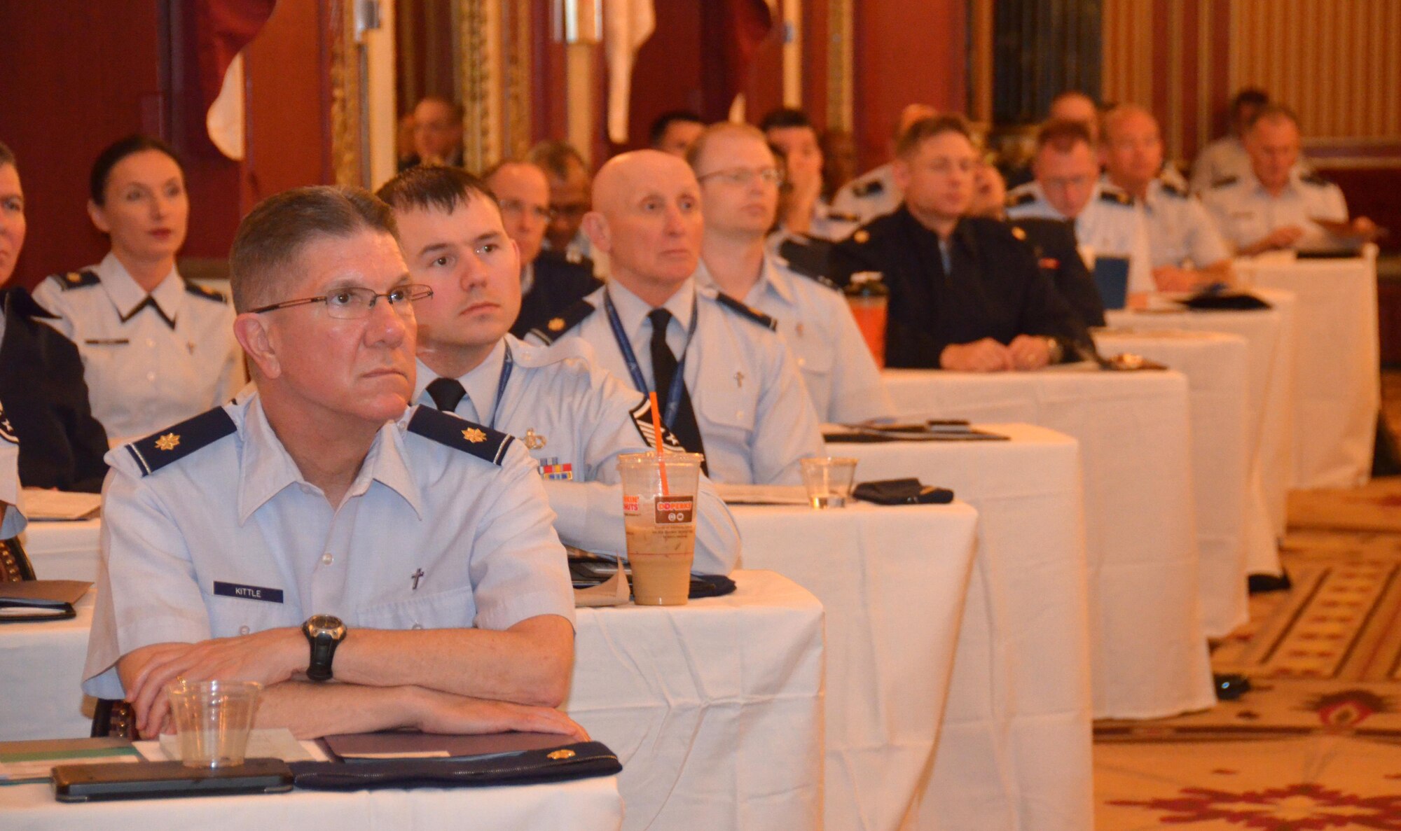 Over 270 Air Force Reserve Chaplain's and Chaplain Assistants were in attendance of the 2016 Air Force Reserve Chaplain Corps Conference held in Chicago, IL, April 2016. Over 20-hours of training was accomplished with guest speakers who specialize in Moral Injury and Soul Care. (U.S. Air Force photo/Tech. Sgt. Kelly Goonan)