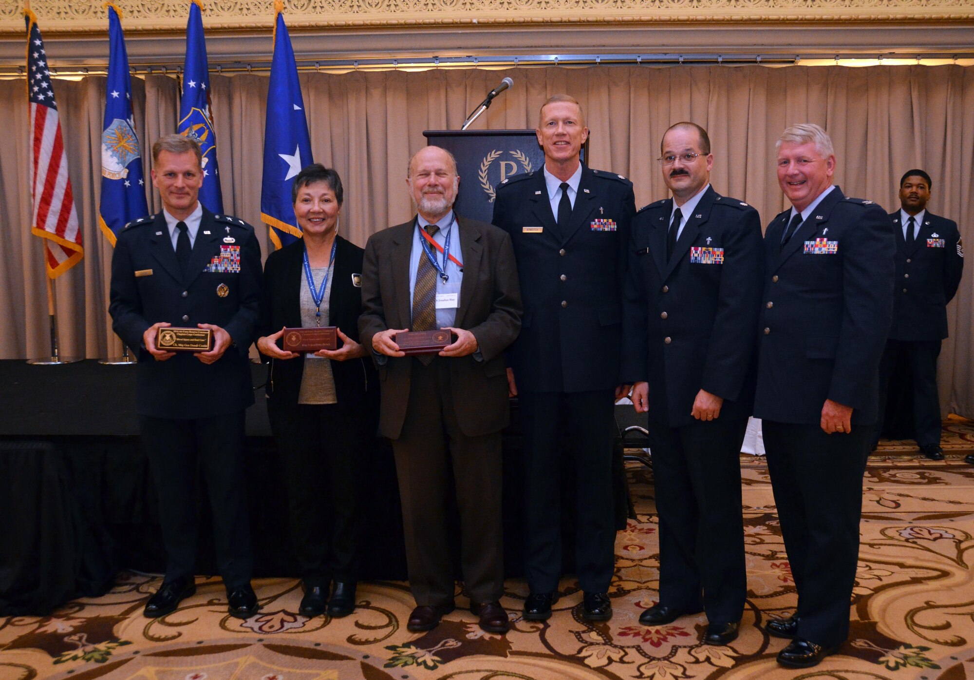 Over 270 Air Force Reserve Chaplain's and Chaplain Assistants were in attendance of the 2016 Air Force Reserve Chaplain Corps Conference held in Chicago, IL, April 2016. Over 20-hours of training was accomplished with guest speakers who specialize in Moral Injury and Soul Care. (U.S. Air Force photo/Tech. Sgt. Kelly Goonan)