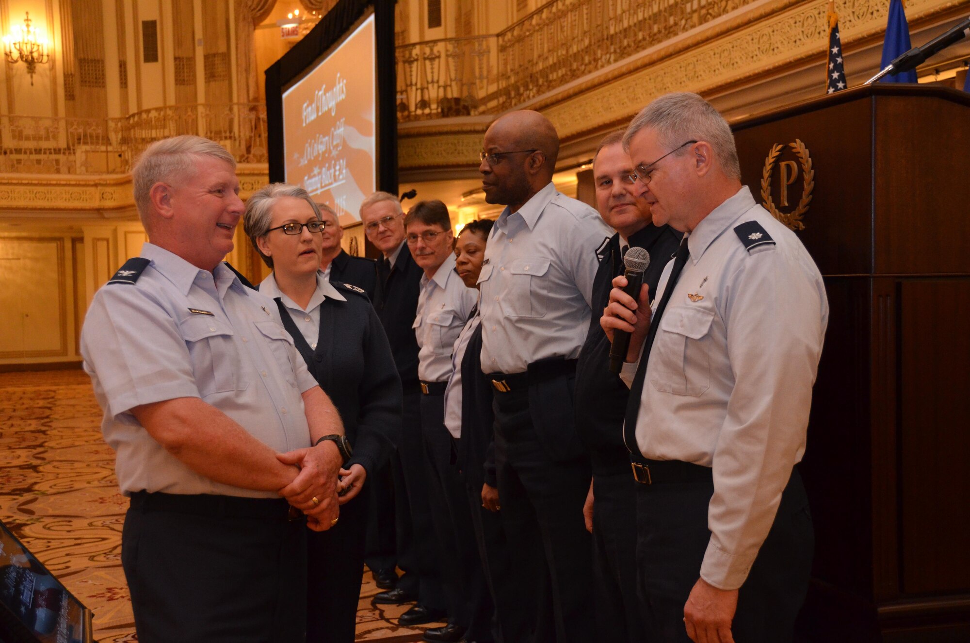 Over 270 Air Force Reserve Chaplain's and Chaplain Assistants were in attendance of the 2016 Air Force Reserve Chaplain Corps Conference held in Chicago, IL, April 2016. Over 20-hours of training was accomplished with guest speakers who specialize in Moral Injury and Soul Care. (U.S. Air Force photo/Tech. Sgt. Kelly Goonan)