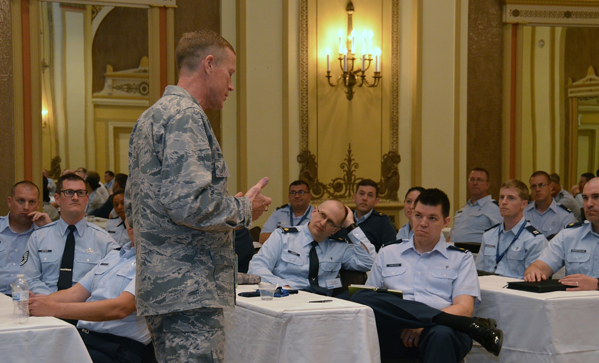 Over 270 Air Force Reserve Chaplain's and Chaplain Assistants were in attendance of the 2016 Air Force Reserve Chaplain Corps Conference held in Chicago, IL, April 2016. Over 20-hours of training was accomplished with guest speakers who specialize in Moral Injury and Soul Care. (U.S. Air Force photo/Tech. Sgt. Kelly Goonan)