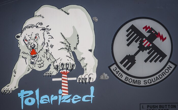 A B-1B Lancer, assigned to the 34th Bomb Squadron, Ellsworth Air Force Base, S.D., sits on the runway before takeoff during Green Flag 16-05 at Nellis Air Force Base, Nev., April 21, 2016. In its creation, Green Flag was not so comprehensive. Over the years it has evolved into one of the most important ways to train Airmen on much larger scale operations. (U.S. Air Force photo by Airman 1st Class Kevin Tanenbaum)