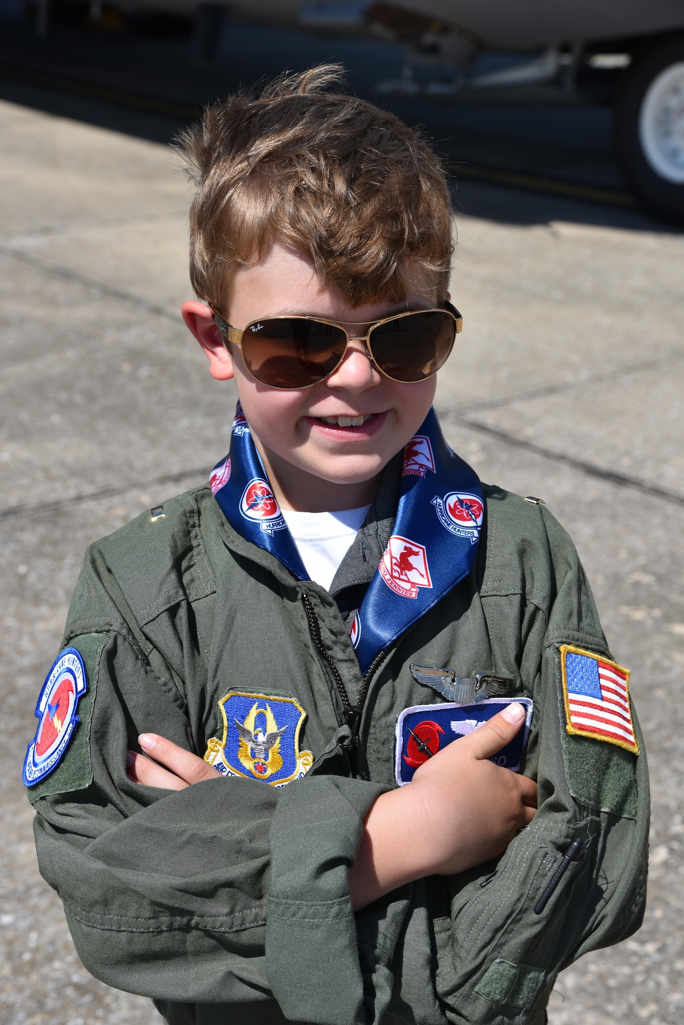 Jon Bryant “JB” Orso of the Mobile, Alabama, area became the 403rd Wing’s first Pilot for a Day at Keesler Air Force Base, Mississippi, April 26, 2016. The purpose of the Pilot for a Day program is to reach out to the community by providing activities to children who live with a chronic or life-threatening disease or illness. Orso is in remission after receiving treatment for Acute Lymphoblastic Leukemia. (U.S. Air Force photo/Maj. Marnee A.C. Losurdo)