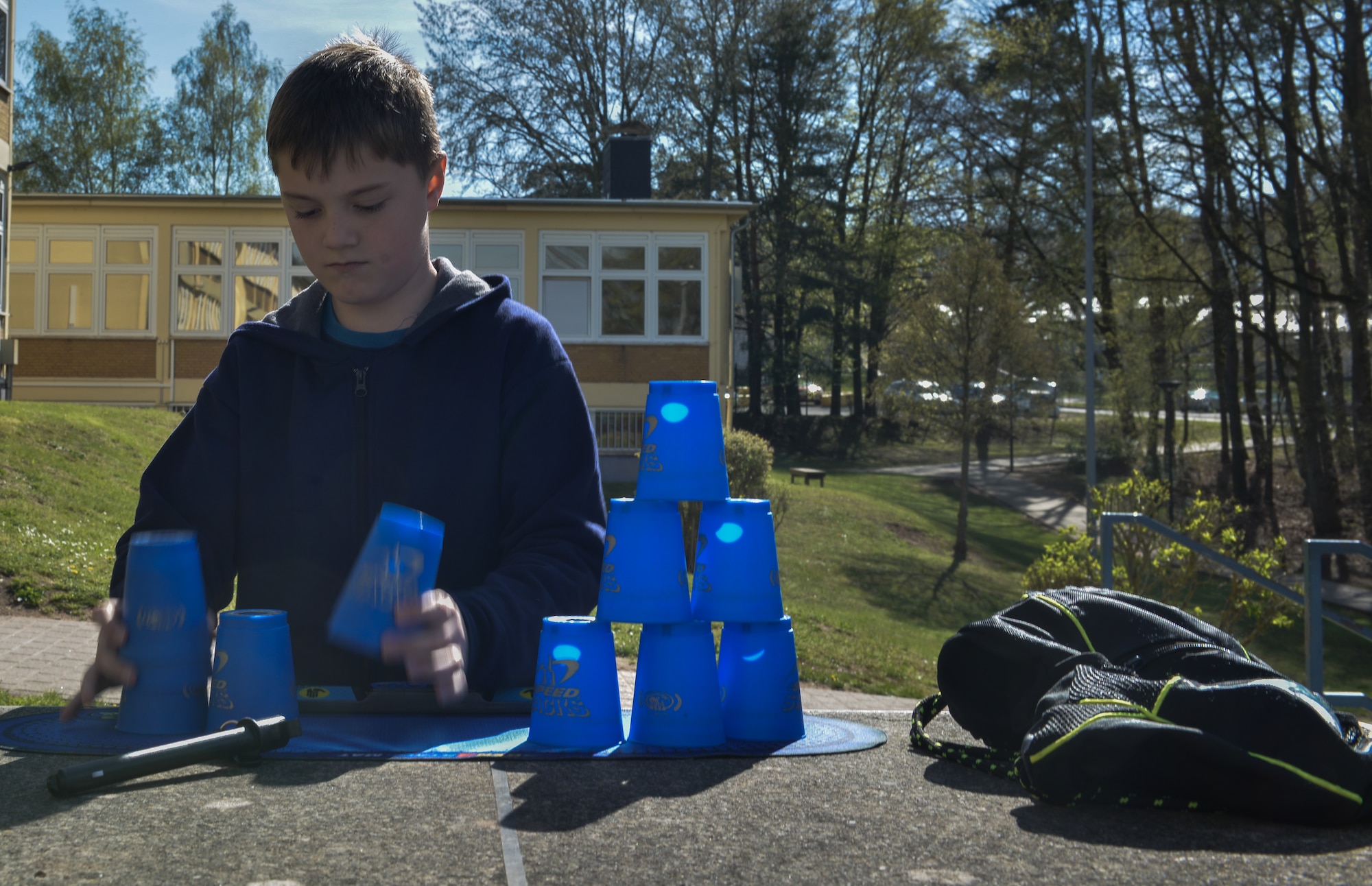 Many children who had to leave Turkey and separate from their family serving there have been placed in new schools around the Kaiserslautern Military Community in Germany. While attending these new schools they undergo therapy to cope with their stresses and anxieties built up during the transition. (U.S. Air force photo/Airman 1st Class Lane T. Plummer)