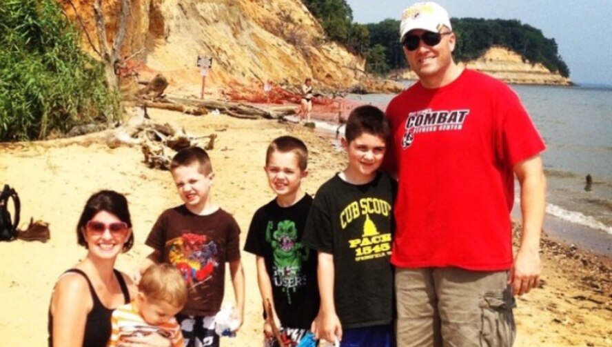 Dawson Stock vacations with his family, including mother, Jennifer Stock and father, Maj. Michael Stock, and three brothers. Dawson is the youngest of four boys. He was diagnosed with autism in 2014. According to Dawson's parents, he has grown and developed in leaps and bounds since beginning ABA therapy, but there is still a long road ahead. (Courtesy Photo)
