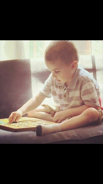 Dawson Stock was diagnosed with autism weeks before his 3rd birthday. He is pictured enjoying a game. Since his diagnosis, Dawson has been enrolled in a combination of speech therapy, occupational therapy and applied behavior analysis. (Courtesy Photo)