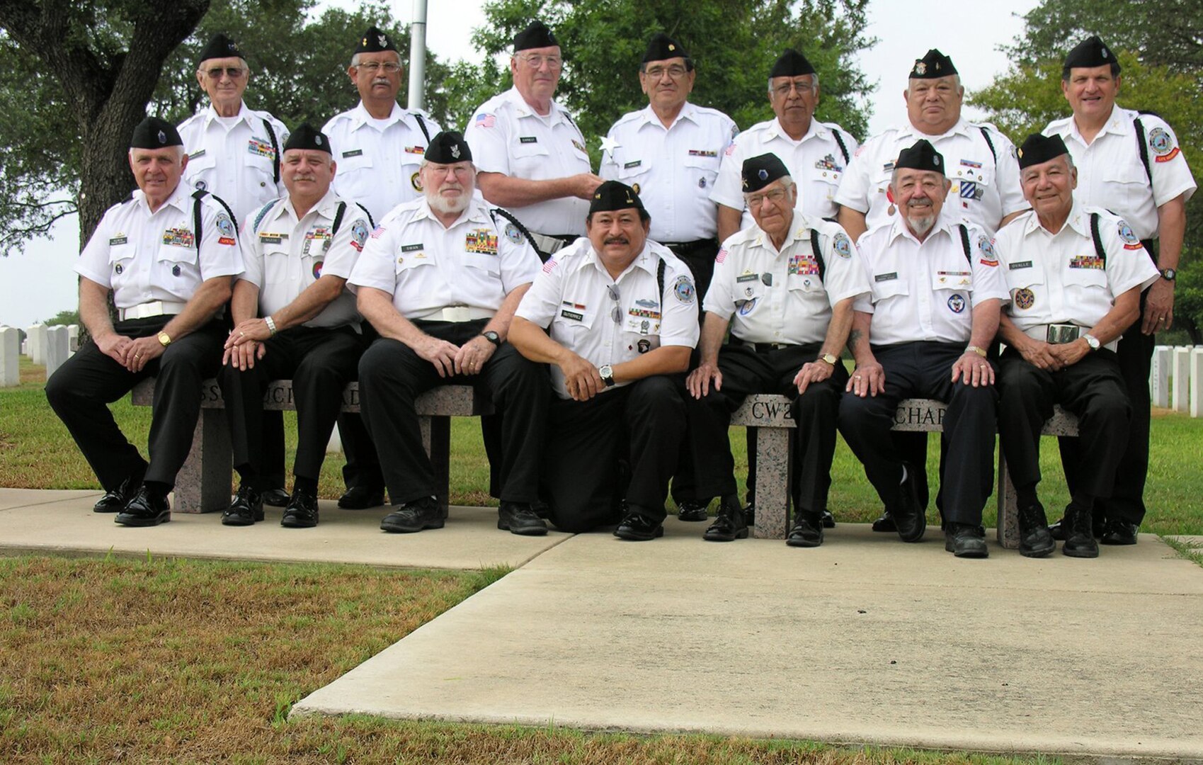 The Fort Sam Houston Memorial Services Detachment is made up of 100 volunteers who perform full military honors for veterans interred at Fort Sam Houston National Cemetery. The average member's age is 70 and includes veterans from World War II, the Korean and Vietnam Wars and First and Second Gulf Wars. To date, the MSD has rendered honors at more than 32,000 military funerals.