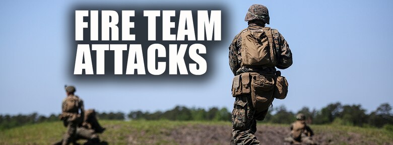 Pfc. Adam J. Wiscombe, a rifleman with Kilo Company, 3rd Battalion, 8th Marine Regiment, rushes down range during a fire-team attack exercise as part of the battalion field exercise at Camp Lejeune, N.C., April 26, 2016. The FEX, now in the final week of operations, previously tested Marines on basic infantry fundamentals such as patrolling and land navigation. (U.S. Marine Corps photo illustration by Cpl. Paul S. Martinez/Released)