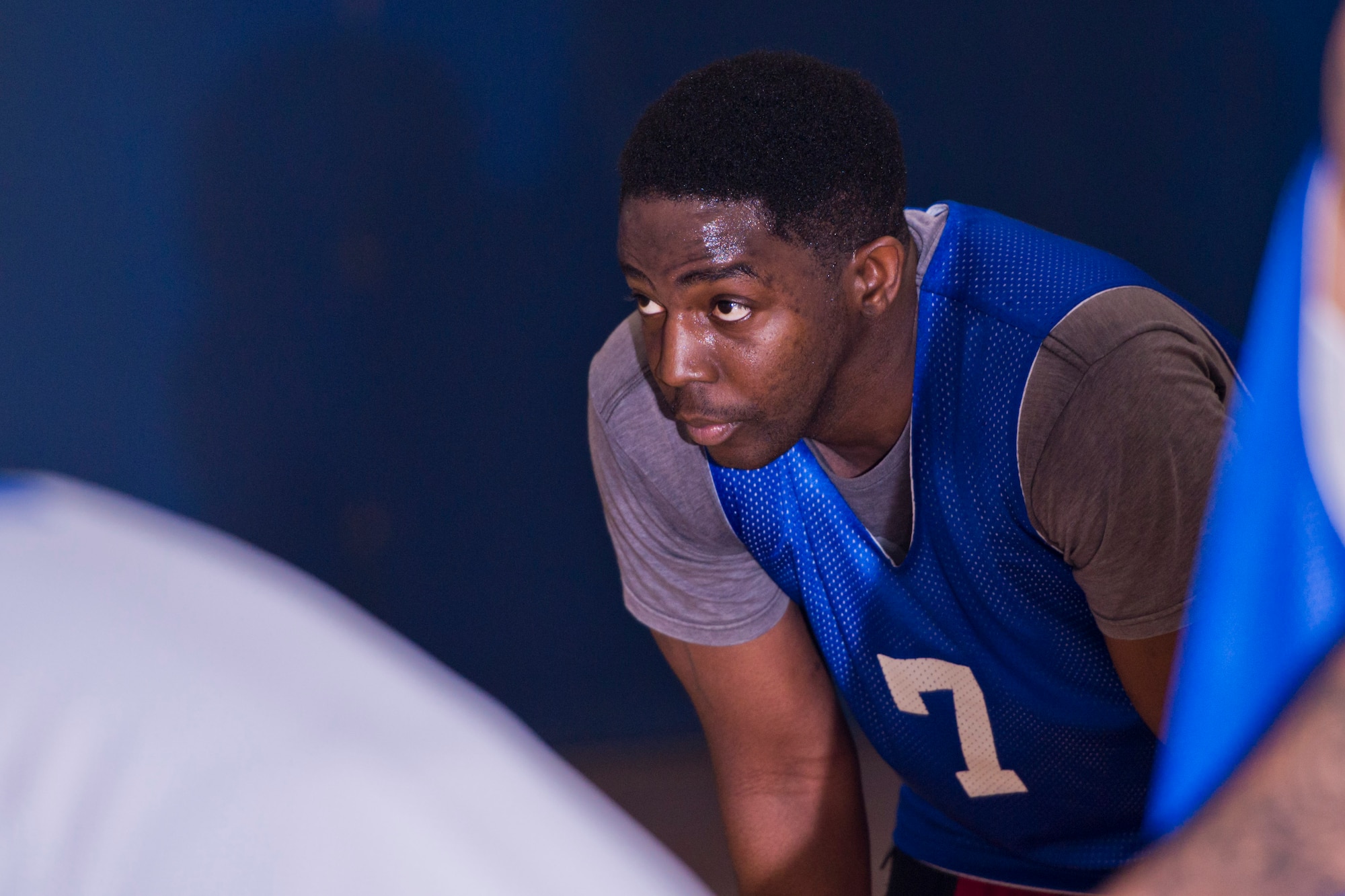 Members of the 791st Missile Security Forces Squadron played against the 5th Security Forces Squadron in the intramural basketball championship game at Minot Air Force Base, N.D., April 19, 2016. The 791st MSFS won the championship game with a final score of 83 to 63. (U.S. Air Force photos/Airman 1st Class J.T. Armstrong)