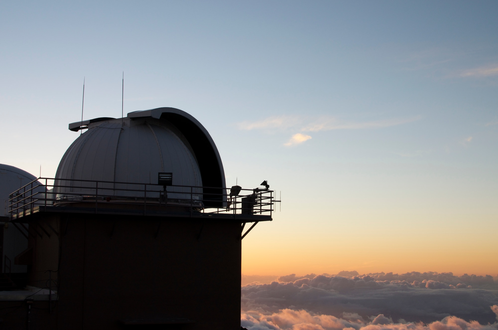 MT. HALEAKALA, MAUI, HAWAII -- Ground-based Electro-Optical Deep Space Surveillance systems are housed in domes like this one at Detachment 3, 20th Space Control Squadron on the island of Maui, Hawaii. Cadets from the United States Air Force Academy are working with the 21st Operations Group to determine if operating parameters for keeping dome shutters open during inclement weather can be expanded. (Courtesy photo) 