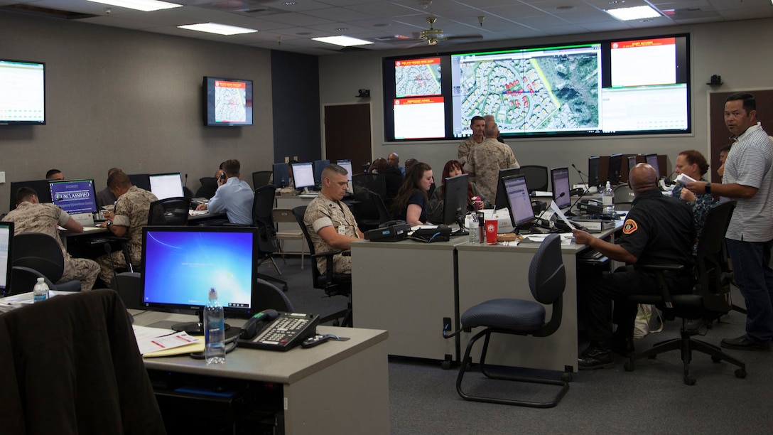 Marine Corps Installations - West conducting Exercise Semper Durus 2016, a full-scale, Anti-Terrorism and Force Protection exercise, April 25 – 29 at Marine Corps Base Camp Pendleton, California. Semper Durus is a regional command post exercise that is comprised of a series of field training scenarios designed to reinforce operational response capabilities supporting MCI-West installations, tenant commands and families on base.