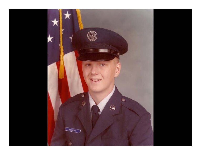 Col. Timothy MacGregor, Air Education and Training Command Inspector General's office Inspection Division chief, is pictured as Airman Basic MacGregor in 1983 when his career began. 33 years ago, MacGregor attended technical training at Sheppard Air Force Base, Texas, to become a medical administration specialist.