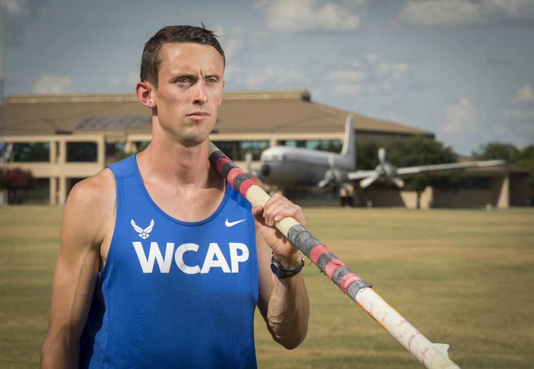 1st Lt. Cale Simmons, World Class Athlete Program member and 2016 U.S. Olympian. (U.S. Air Force photo/Staff Sgt. Cory D. Payne)