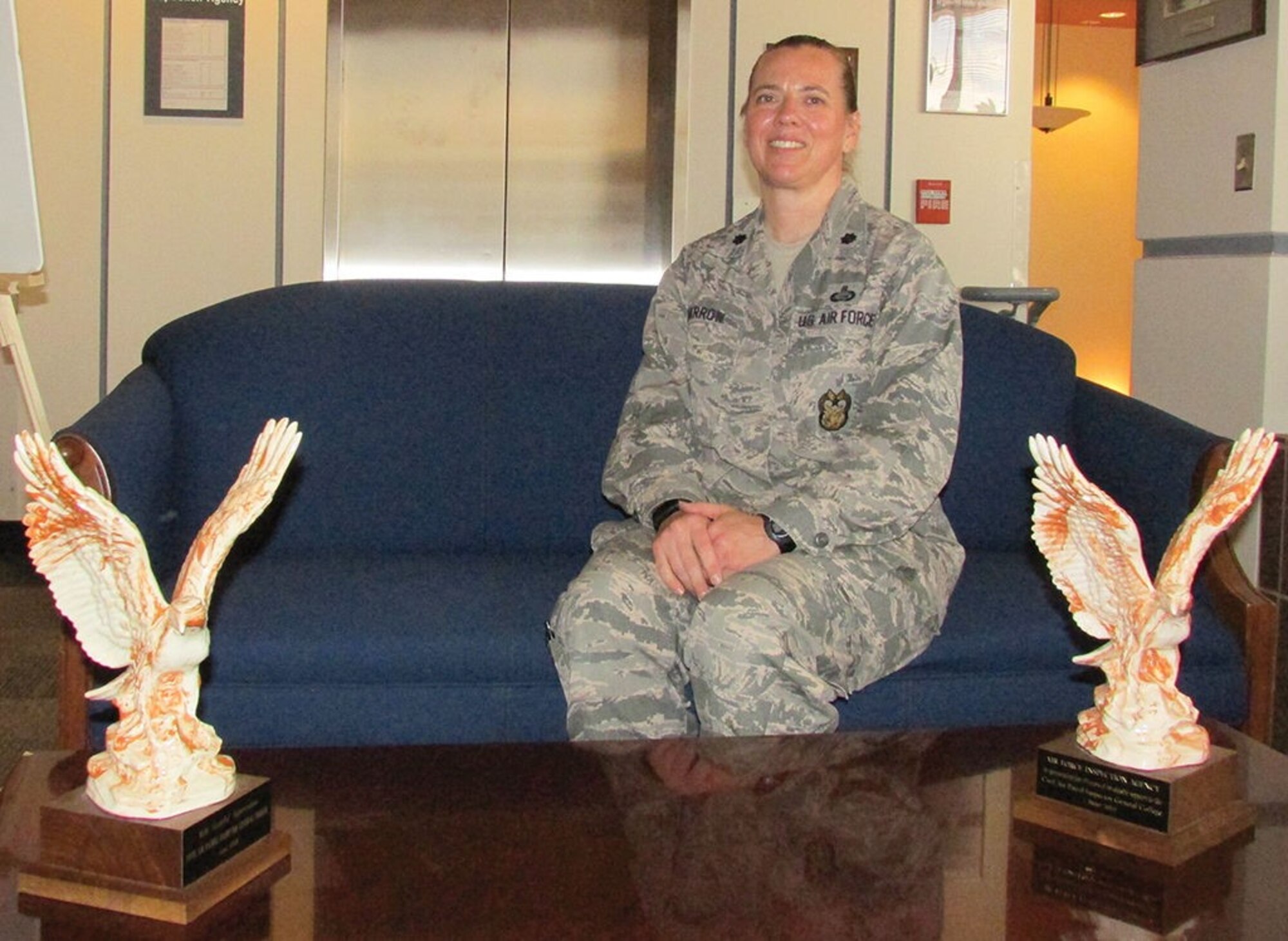 Lt. Col. Teresa Darrow of the Air Force Inspection Agency was named the operational Personnel Field Grade Officer of the Year for 2015 at the Air Force level. (Photo by Argen Duncan)