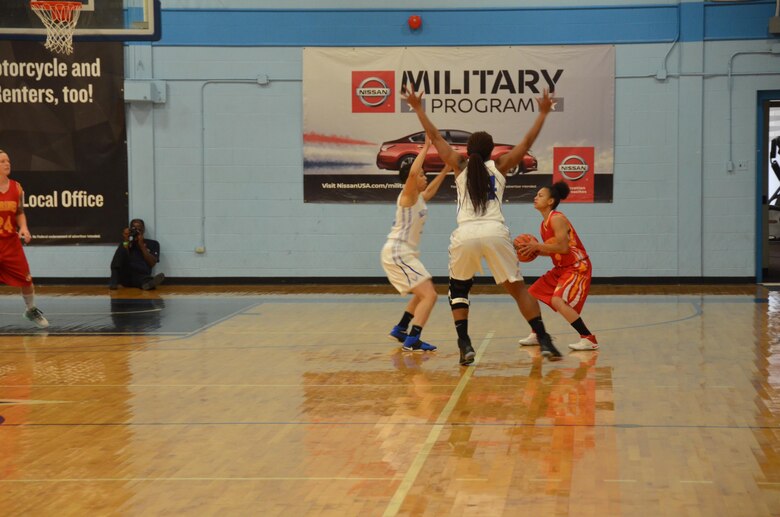 All Air Force Women S Basketball Team Places Third In Armed Forces Tournament Air Force Installation And Mission Support Center News Article