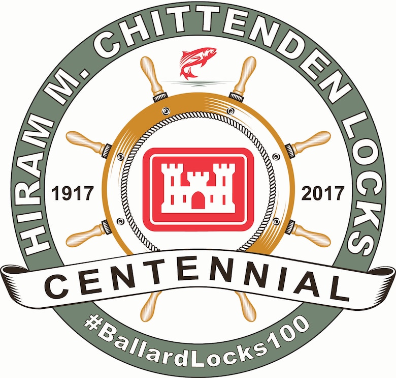 Hiram M. Chittenden Locks Centennial Logo