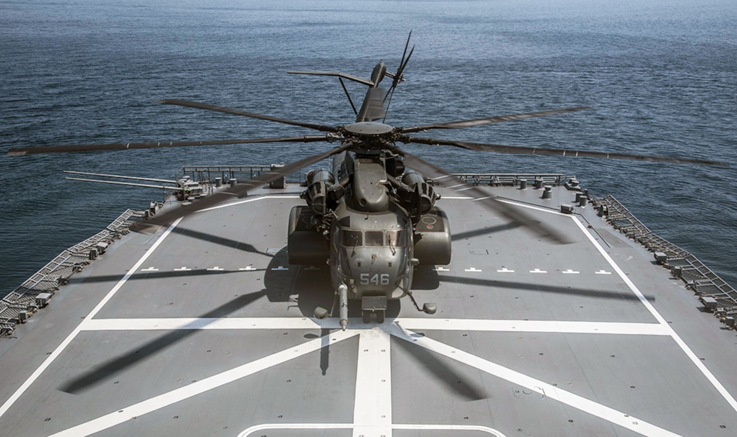 An MH-53E Sea Dragon lands on the JS Uraga while taking part in the 2016 Mine Countermeasures Exercise in Mutsu Bay, Japan, July 22, 2016. The Japan Maritime Self-Defense Force vessel’s crew teamed up with the U.S. Navy helicopter’s unit to train for the boat landing aspect of mine countermeasures. By improving response times and strengthening relations, the services aim to not only become more adept at their mission, but also to deter their enemy’s willingness to mine.