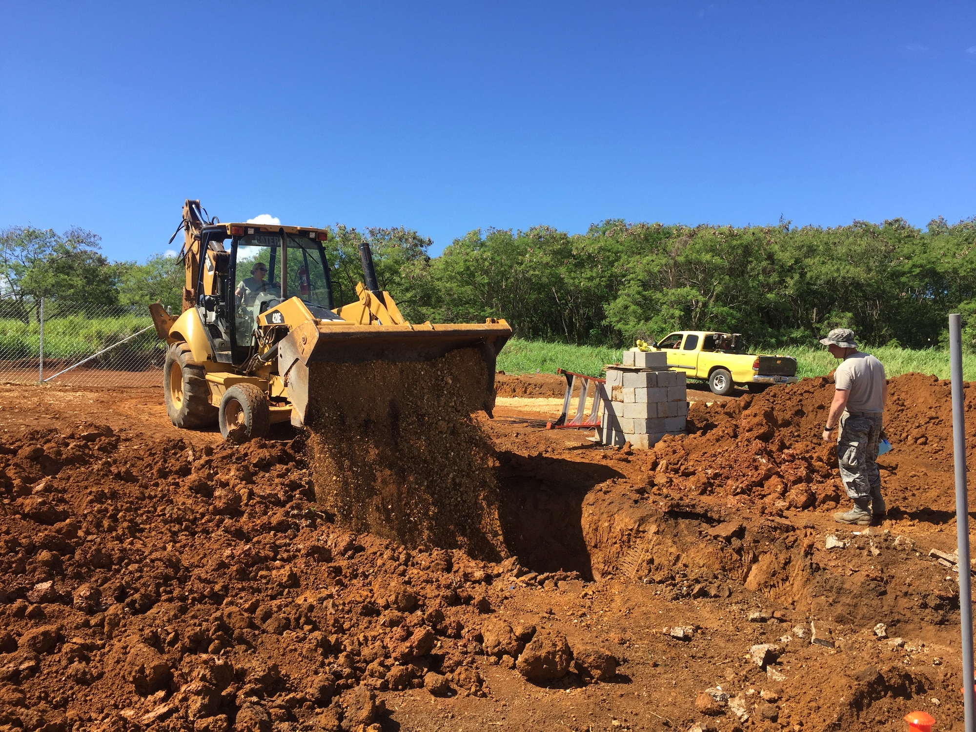 Members of the 102nd Civil Engineer Squadron traveled to the island of Guam as part of the Innovative Readiness Training Program Habitat for Humanity project.  Assisting in the construction of two homes, the team spent two weeks deployed to the U.S. Territory honing their construction skills while simultaneously contributing to the welfare and needs of the Guam community.