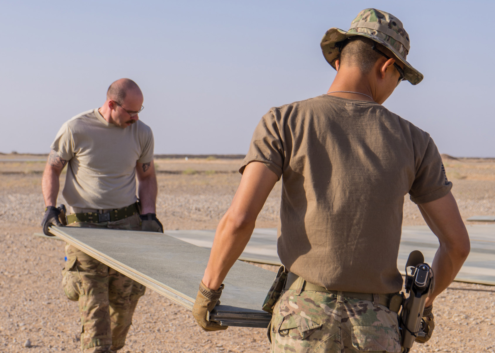 451st AEG Airmen build helicopter landing zone > U.S. Air Forces