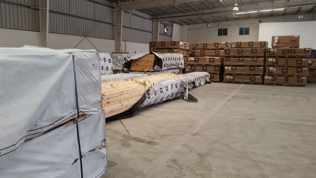 Some of the Class IV materials recently added to the mission at DLA Distribution Bahrain.