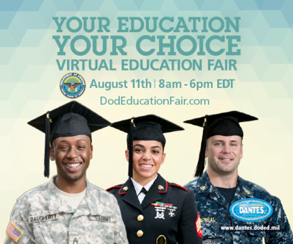 DANTES Virtual Education Fair promo graphic