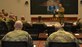 U.S. Army Command Sgt. Maj. David S. Davenport, U.S. Army Training and Doctrine Command command sergeant major, speaks at the Command Sergeant Major conference at Fort Eustis, Va., Aug. 2, 2016. The conference brought professional development leaders together to enhance and streamline the noncommissioned officer professional development system. (U.S. Air Force photo by Staff Sgt. Natasha Stannard) 