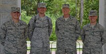 The chaplain candidates return from a 2.8 mile ruck march at Robins Air Force Base, Georgia, July 25, 2016. During the last week of the Air Force Reserve Command Chaplain Candidate Intensive Interview program, the candidates were immersed in fast-paced mobility training conducted by active-duty instructors from the 5th CBCSS. This mobility training, typically a two-week process, was condensed and compacted to fit into the two-day window the candidates had available. 