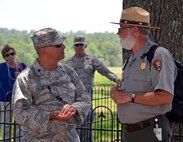The chaplain candidates return from a 2.8 mile ruck march at Robins Air Force Base, Georgia, July 25, 2016. During the last week of the Air Force Reserve Command Chaplain Candidate Intensive Interview program, the candidates were immersed in fast-paced mobility training conducted by active-duty instructors from the 5th CBCSS. This mobility training, typically a two-week process, was condensed and compacted to fit into the two-day window the candidates had available. 