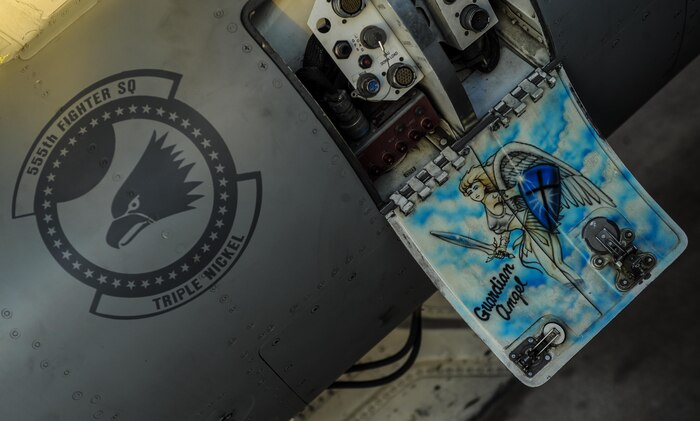 An F-16, assigned to the 555th Fighter Squadron, Aviano Air Force Base, Italy, sits on the flightline at Nellis Air Force Base, Nev., Aug. 2, 2016, before participation in Green Flag 16-8. Green Flag-West, a realistic air-land integration combat training exercise involving the air forces of the United States and its allies, is primarily conducted in conjunction with US Army Combat Training Center exercises at Ft. Irwin, CA. (United States Air Force photo by Airman 1st Class Kevin Tanenbaum/Released)