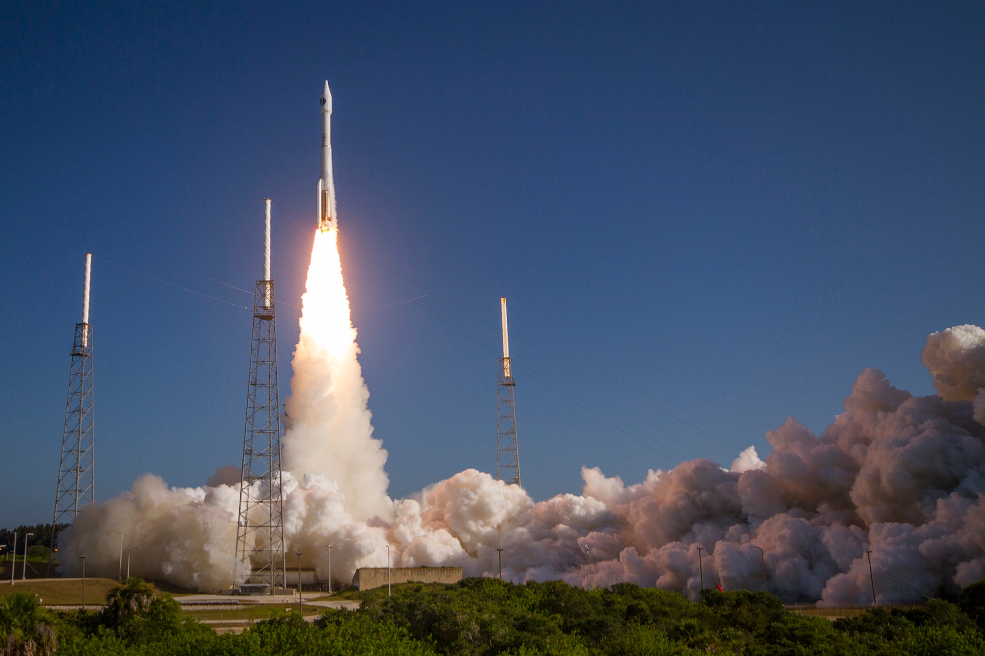 An Atlas V rocket carrying a payload for the National Reconnaissance Office (NRO) lifted off from Cape Canaveral AFS' Space Launch Complex-41 July 28 at 8:37 a.m. EDT. Designated NROL-61, the mission is in support of national defense.  (ULA photo)