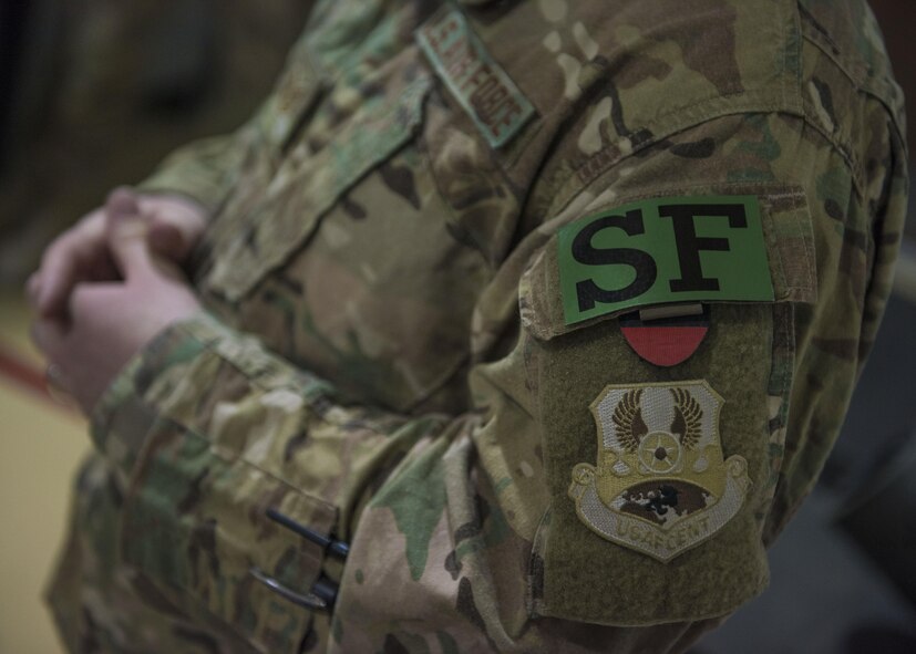 Check Six instructors are trained and certified by the Air Force Security Forces Center as security forces combative instructors.  They support the Combined Force Air Component Commander's intent to improve awareness, and increase vigilance and resiliency for all U.S. Central Command personnel. (U.S. Air Force photo by Senior Airman Justyn M. Freeman)