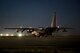An MC-130H Combat Talon II idles on the flight line July 27, 2016, at Kadena Air Base, Japan. The 1st Special Operations Squadron conducted a night-time hot refueling exercise with the 18th Logistics Readiness Squadron to demonstrate forward-area refueling point capability. (U.S. Air Force photo by Senior Airman Peter Reft)