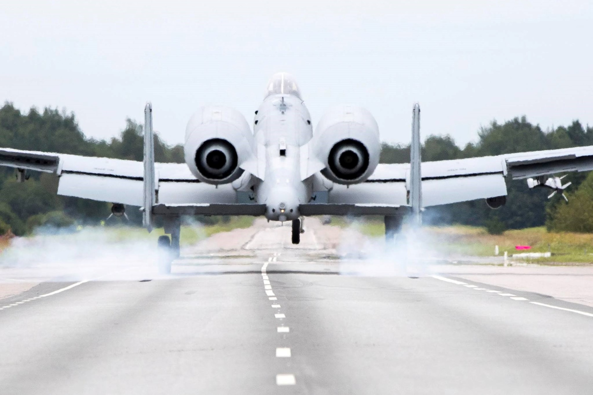 Eight United States Air Force Reserve Command A-10s assigned to the 442nd Fighter Wing, Whiteman Air Force Base, Missouri, conducted highway landings on the Jägala-Käravete Highway in Northern Estonia, Aug 1. Eight successful landings and take-offs from the highway not only displays the U.S. Air Force’s tactical capabilities, it also displays the partnership between the U.S. and Estonia that allowed for the coordination of the event. (Courtesy photo/ Andres Putting)