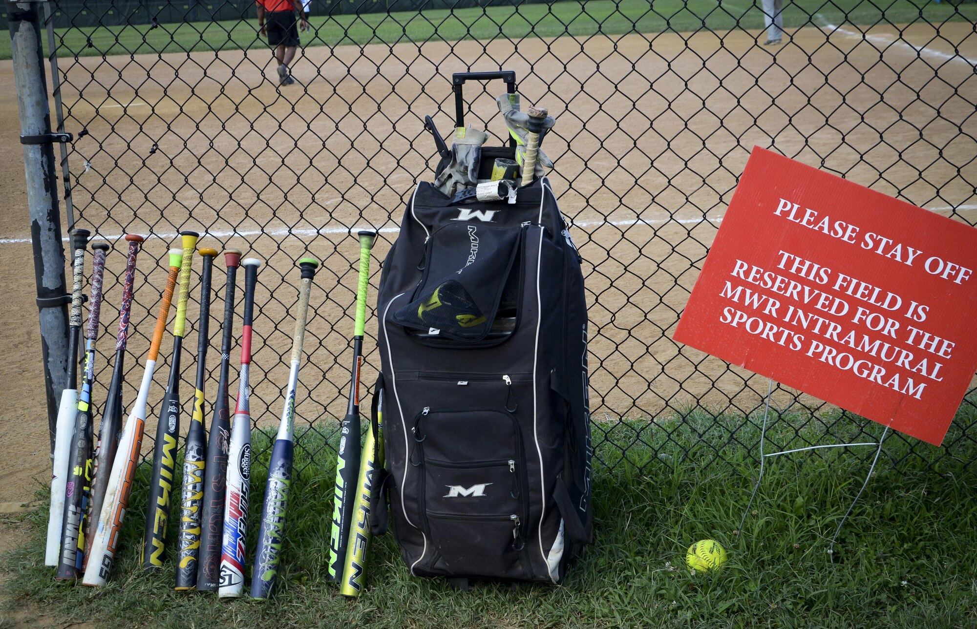 The Division ONE Fort Meade Intramural Softball Championship game matched the 34th Intelligence Squadron and the Navy Information Operations Command against each other, August 3, 2016 at Fort Meade, Md. (U.S. Air Force photo/Staff Sgt. AJ Hyatt)