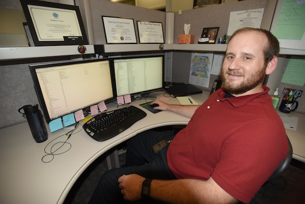 Matthew Davis, a Geospatial Information Systems specialist, assigned to Engineering Construction Division's Hydraulics and Hydrology Branch, is the U.S. Army Corps of Engineers Nashville District employee of the month for June 2016.