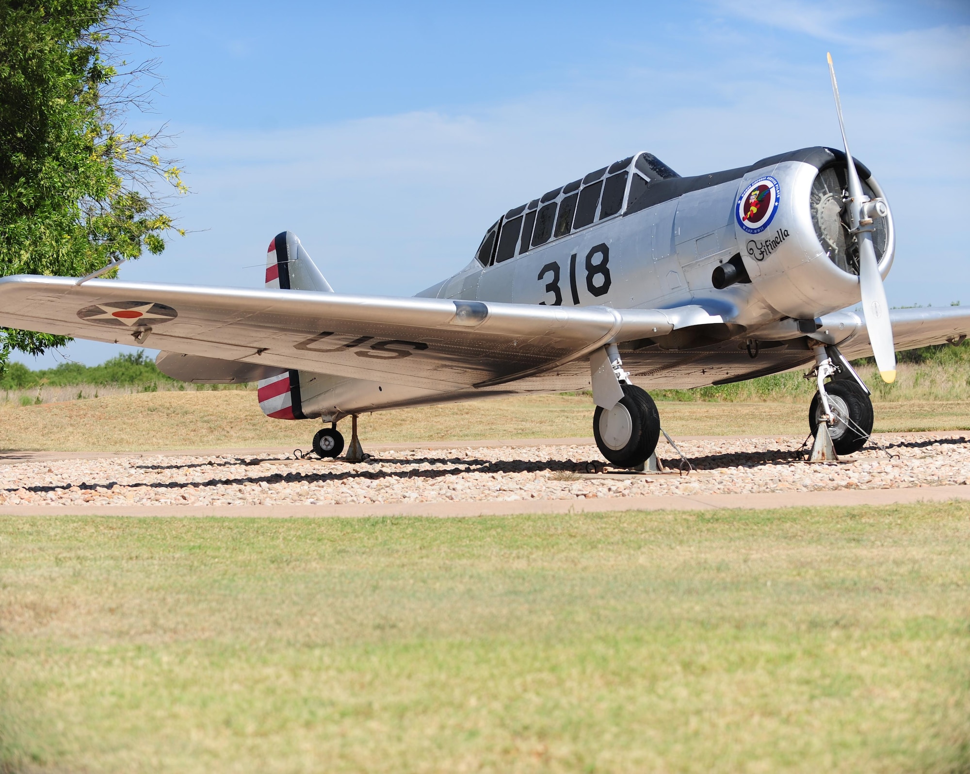 The T-6F Texan was one of the top training aircraft utilized during World War II. The first female pilots to fly for the military trained in these aircraft at Avenger Field in Sweetwater, Texas. More than 1,800 undertook basic training at Avenger Field, while only just over half were accepted into the Women’s Airforce Service Pilot program. This plane can be viewed in the Dyess Linear Air Park.  (U.S. Air Force photo by Airman 1st Class April Lancto/released)