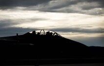 A U.S. Air Force F-15E Strike Eagle dual-role fighter aircraft assigned to the 336th Fighter Squadron, Seymour Johnson Air Force Base, N.C., prepares to take off Aug. 5, 2016, from Eielson Air Force Base, Alaska, during familiarization day of RED FLAG-Alaska (RF-A) 16-3. Originally operated under the name COPE THUNDER, the exercise moved to Eielson in 1992 from Clark Air Base, Philippines, after the eruption of Mount Pinatubo on June 15, 1991. COPE THUNDER was re-designated RF-A in 2006. (U.S. Air Force photo by Staff Sgt. Shawn Nickel)