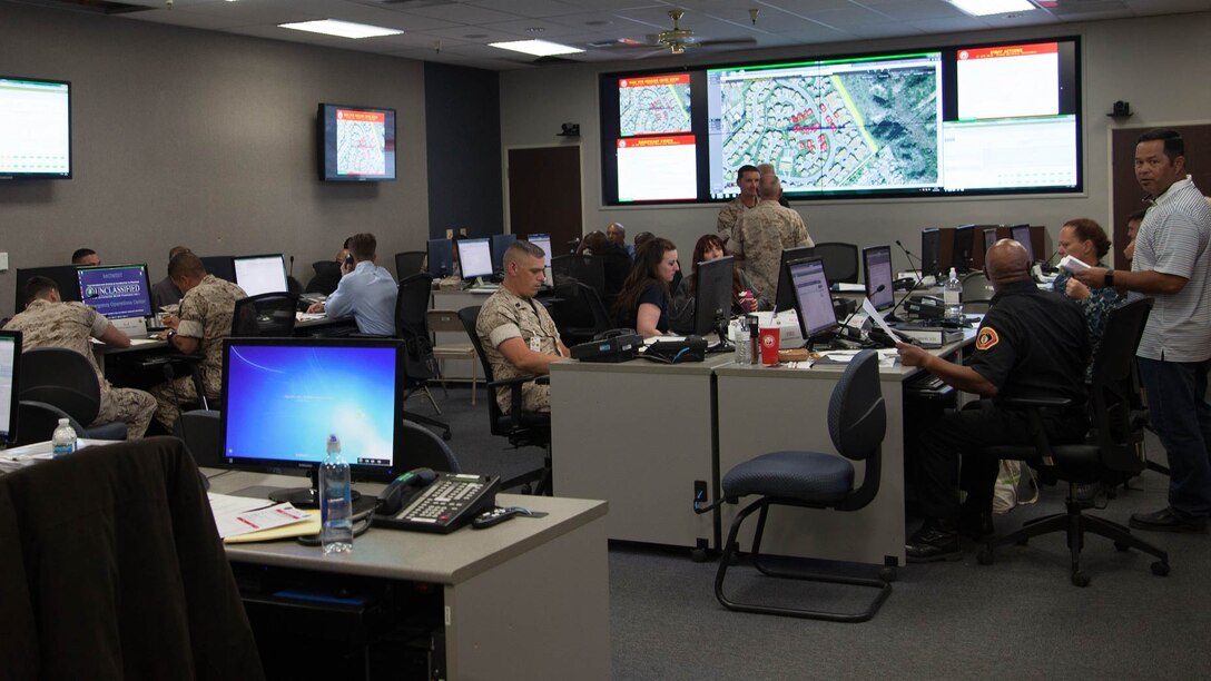 Marine Corps Base Camp Pendleton, Marine Corps Installations - West, conducts Exercise Citadel Rumble, Aug. 2-5. Exercise Citadel Rumble is an integrated disaster response and recovery exercise for emergency response plans, polices, and procedures as they pertain to an all-hazards event. This scenario encompassed a 6.8 magnitude earthquake that occurred in Southern California.