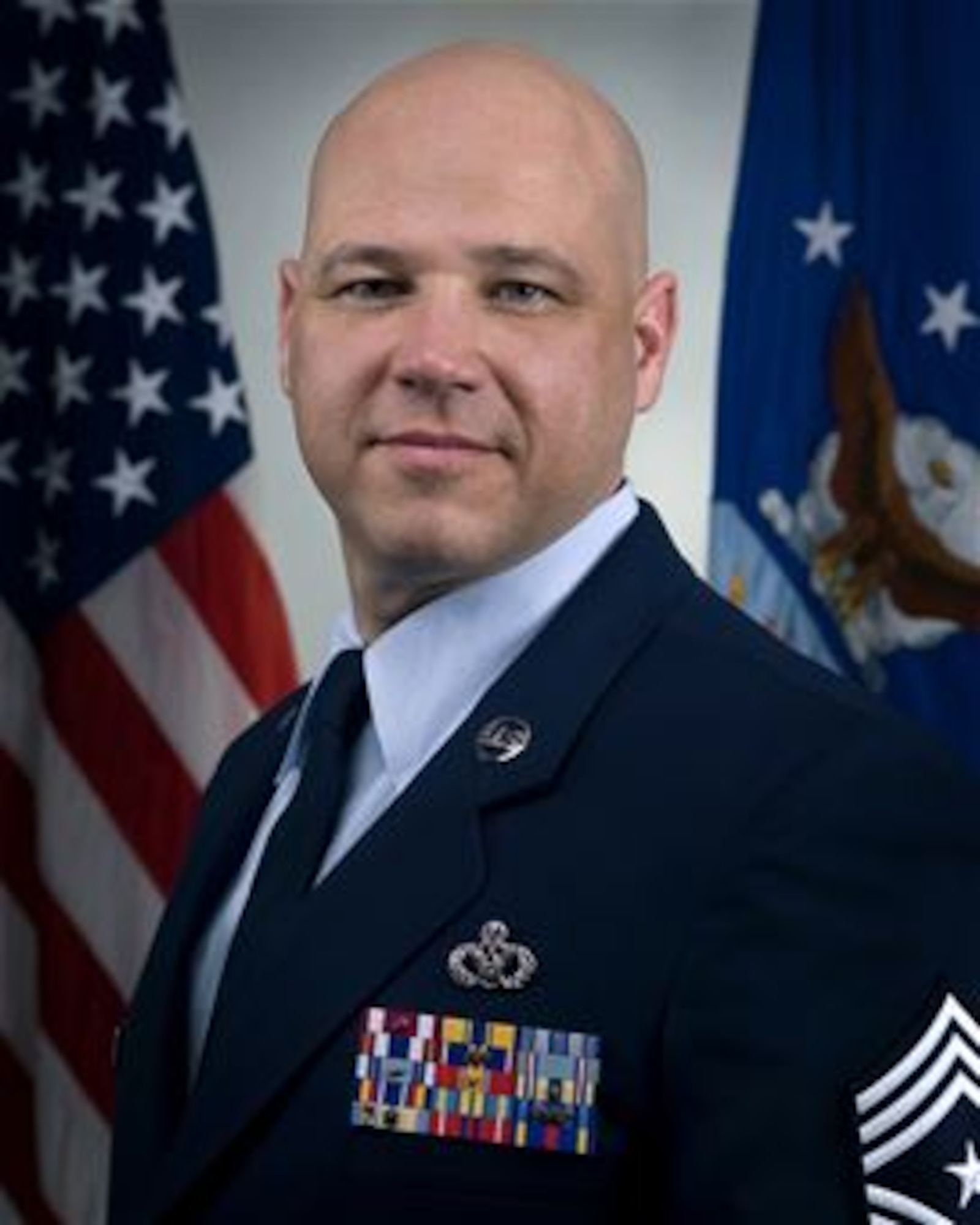 Chief Master Sgt. Robert Herman, 434th Air Refueling Wing command chief, recently saved a woman who was experiencing a cardiac emergency at the Indianapolis International Airport by utilizing an automated external defibrillator (AED). Herman has more than 20 years of experience being an active-duty, Reserve and civilian firefighter/paramedic. (U.S. Air Force photo)
