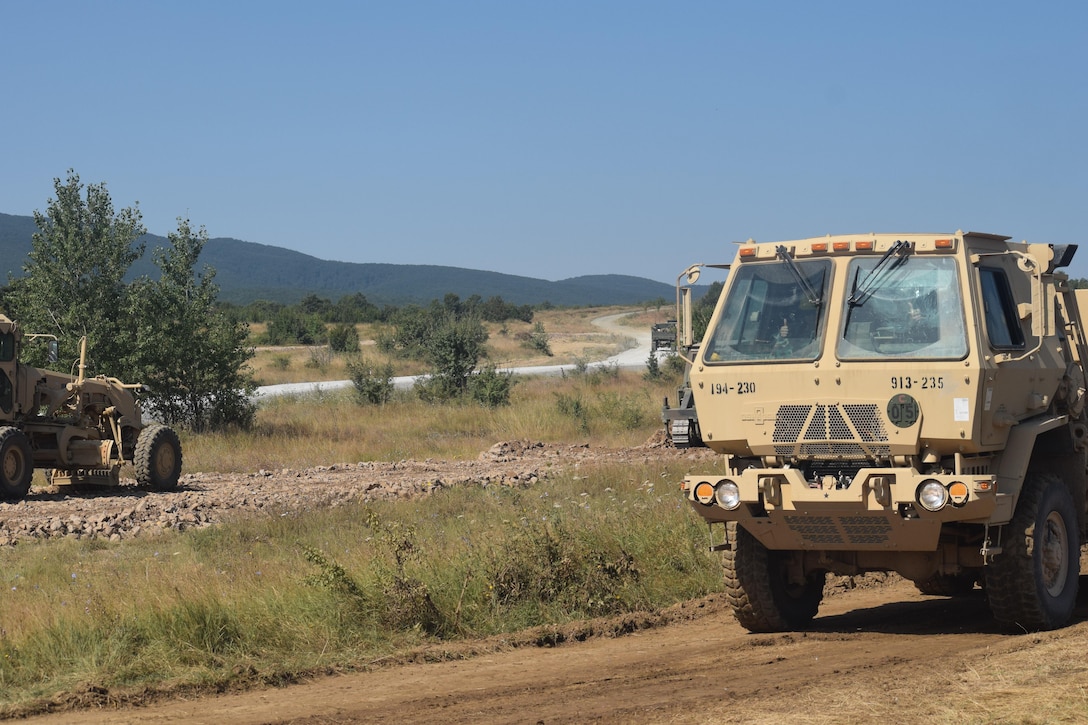 The 841st Engineer Battalion, U.S. Army Reserve, out of Miami, Florida participated in Operation Resolute Castle from June to August 2016 as part of their extended combat training. Operation Resolute Castle is a United States Army Europe led military construction operation that includes constructing roadways and infrastructure improvements. These efforts span Eastern Europe taking place in Bulgaria, Romania, Estonia and Hungary. Soldiers from several companies rotated through over a span of several weeks from a variety of military occupational specialties including medical, and vertical and horizontal construction.  (U.S. Army photo by Capt. Jose F. Lopez, 841st Engineer Battalion, 412th Theater Engineer Command)