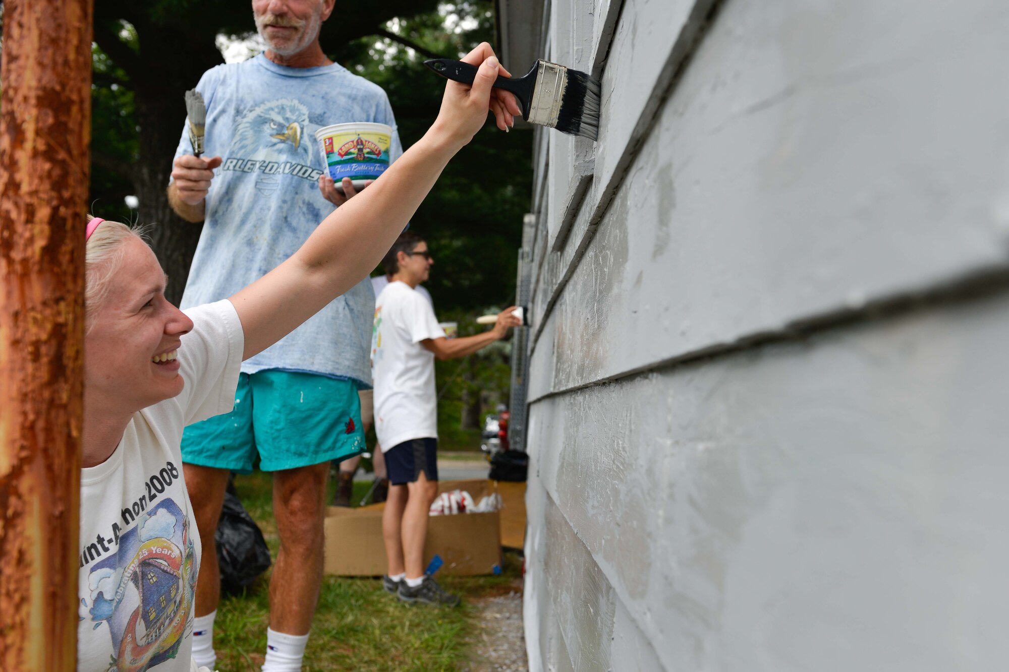 934th members participate in the 28th annual Paint-a-Thon Aug. 2. 