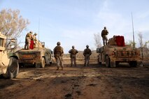 Marines with Combined Anti-Armored Team, 1st Battalion, 1st Marine Regiment, test fire weapons prior to a convoy lane training exercise at Bradshaw Field Training Area, Northern Territory, Australia Aug. 8, 2016. The training improved their communication and cooperation when maneuvering as a convoy around a wooded area. The Marines are taking part in Exercise Koolendong 16 and are part of the Marine Rotational Force-Darwin.
