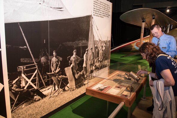 German Ace and American Citizen Lt. Arthur Rahn served with Jagdstaffels 15, 18 and 19 in the Imperial German Air Service and is credited with six confirmed victories in WWI. He emigrated to the U.S. in 1928 and settled near Detroit, Michigan. Following WWII, Rahn started his own steel fabricating business, and he passed away in 1962. His artifacts are on display in the Early Years Gallery. (U.S. Air Force photo by Ken LaRock)