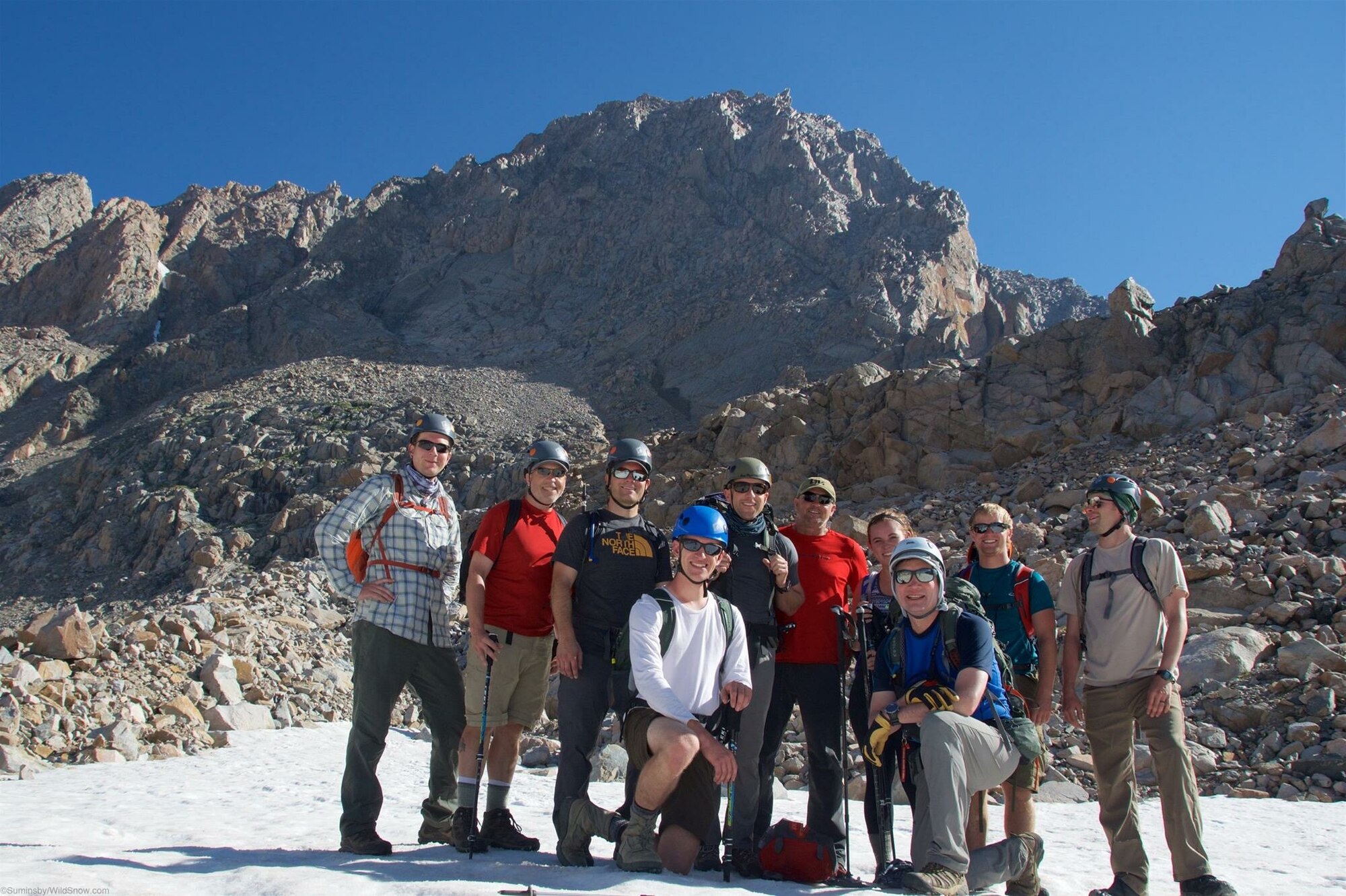 The Montana team for the United States Air Force 50 Summits Challenge hiked Granite Peak, Montana Aug. 4-6, 2016, at Beartooth Range of the Northern Rocky Mountains. Granite Peak is the highest mountain in the state, reaching an elevation of 12,799 feet, located in southern Montana. (Courtesy Photo)